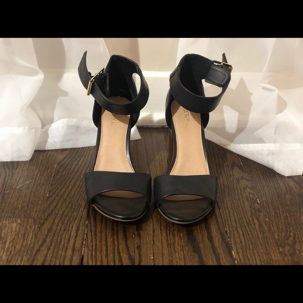 Black Strappy Heels